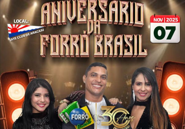 Banda Forró Brasil celebra 30 anos com grande show no Iate Clube de Aracaju