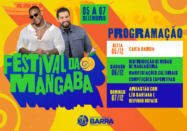 Prefeitura de Barra dos Coqueiros anuncia o I Festival da Mangaba com atração nacional