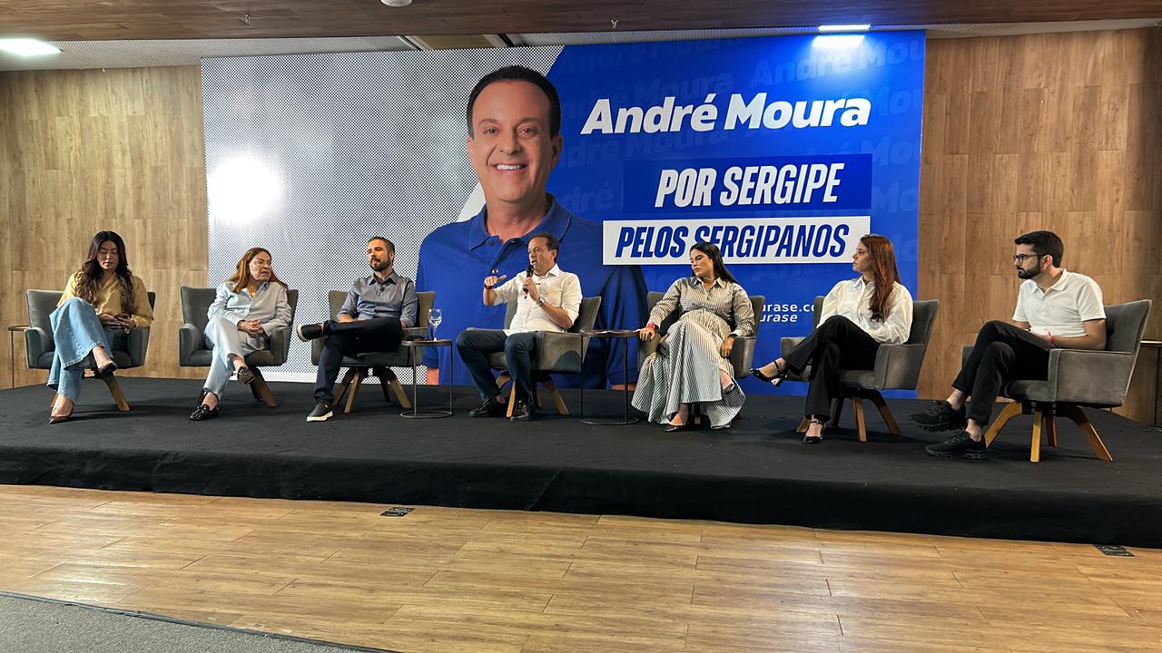 André Moura se reúne com a imprensa sergipana e discute pré-candidatura ao Senado e temas estratégicos