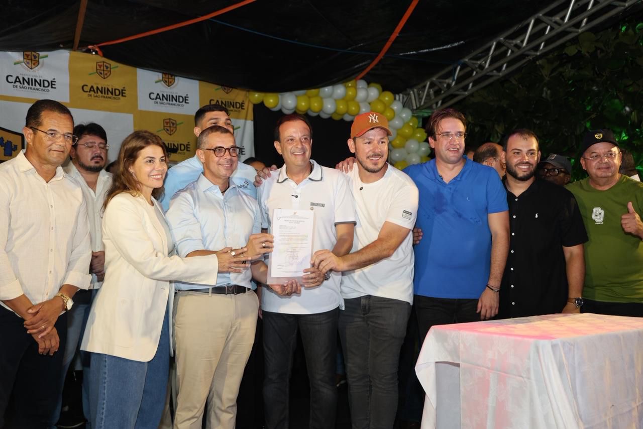 “Vamos trabalhar ainda mais por Sergipe”, destaca André Moura durante agenda ao lado de Fábio Mitidieri em Canindé
