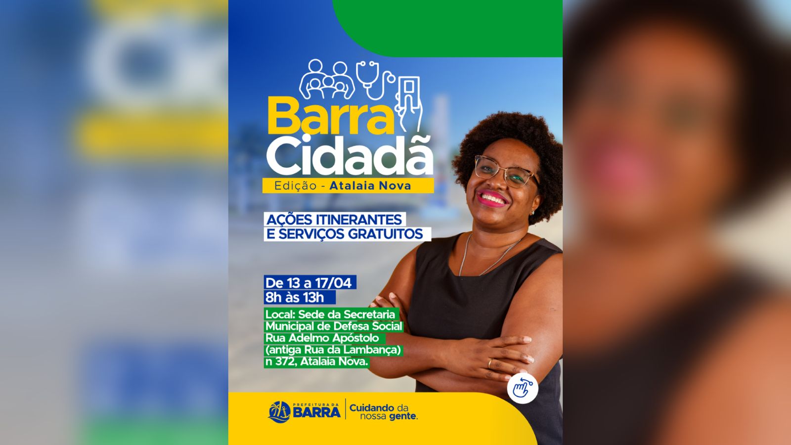 Prefeitura amplia oferta de serviços essenciais à população da Atalaia Nova com o Barra Cidadã
