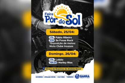 Feira Pôr do Sol acontece neste final de semana na Atalaia Nova com mistura de ritmos e exposição de motos