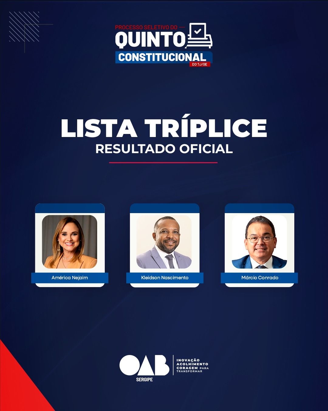 Quinto Constitucional: TJSE define lista tríplice para escolha de novo desembargador na vaga da advocacia
