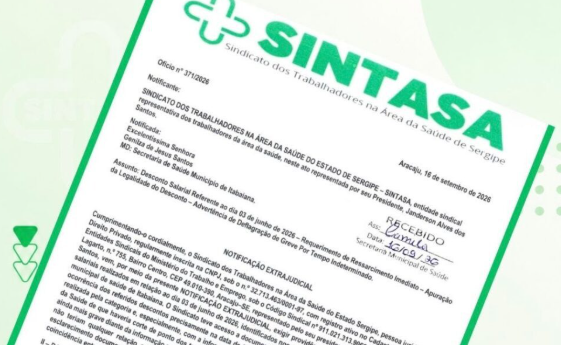 Sintasa aponta contradição sobre corte de ponto em Itabaiana e anuncia nova greve para 1º de outubro