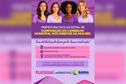 Prefeitura da Barra dos Coqueiros realiza inscrições para composição do Conselho Municipal dos Direitos da Mulher