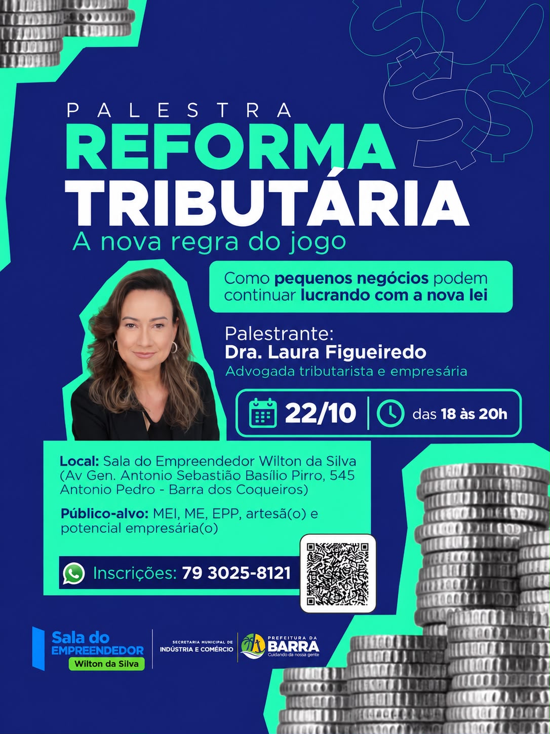 Prefeitura da Barra dos Coqueiros promove palestra sobre Reforma Tributária para pequenos negócios